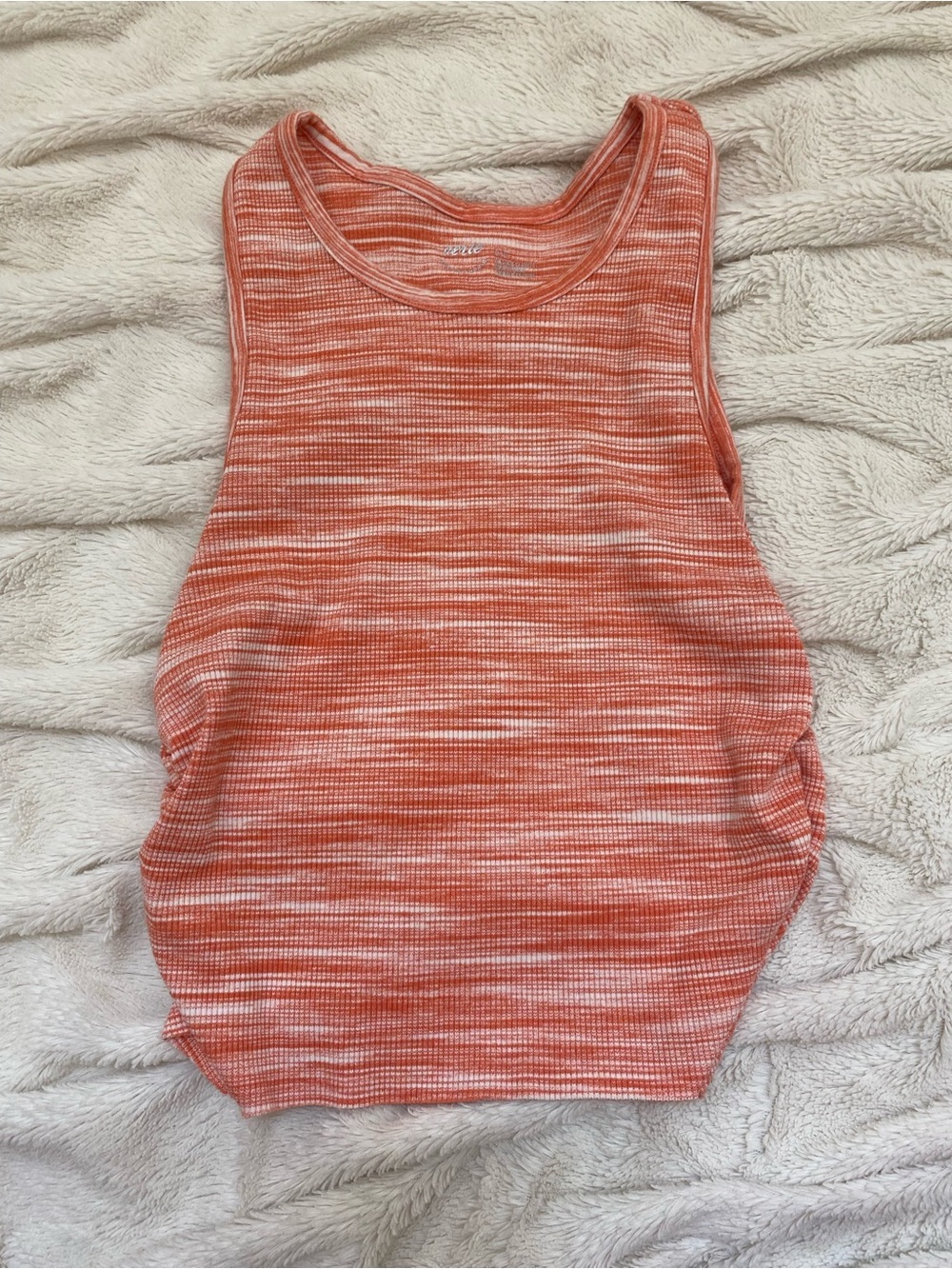 Aerie cinched tank top heathered pink/orange Sz S